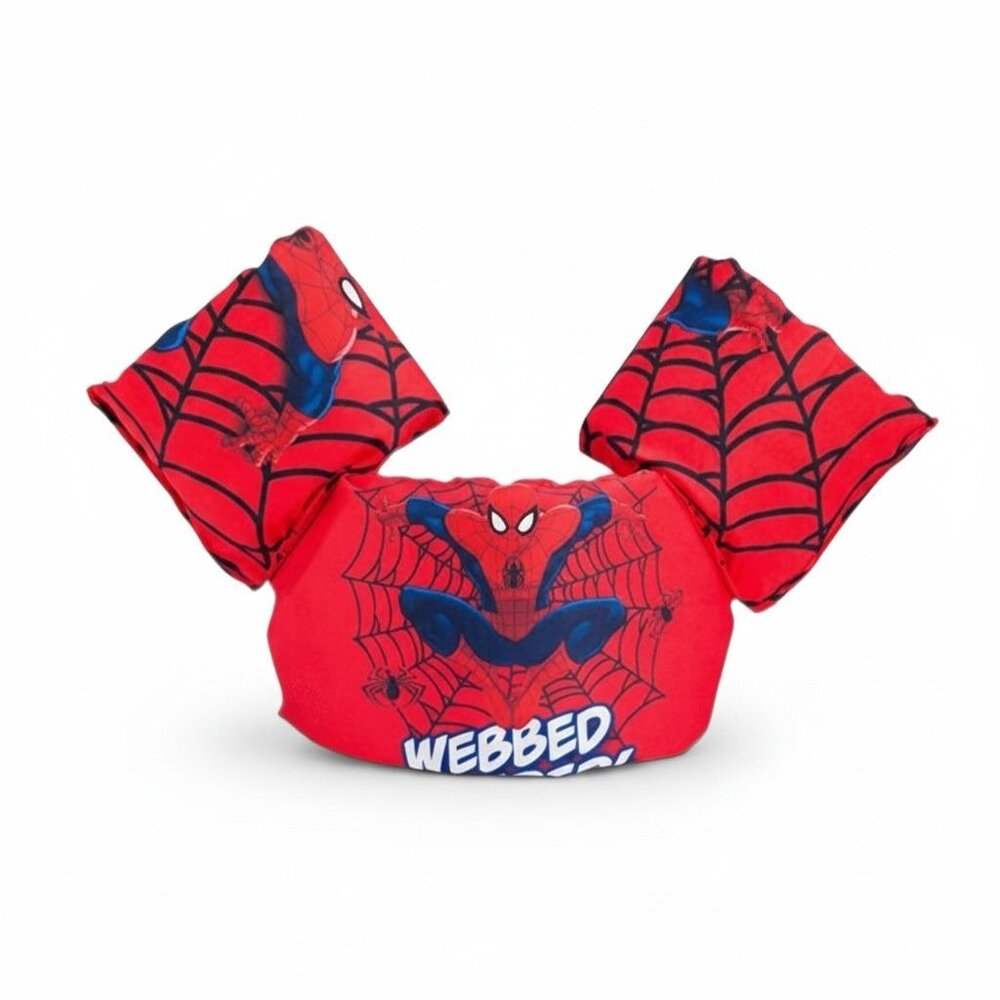 Spider-Man Kids Swim Vest With Arm Floats - 30-55lbs Buoyancy Aid For Ages 2-6 Y